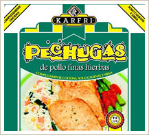 Pechugas de pollo finas hierbas